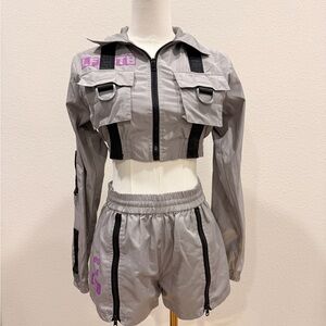 LF Gray Athletic Short Set